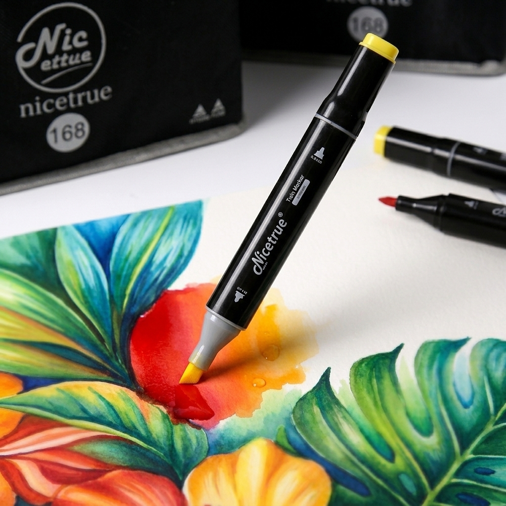 Alcohol Ink Set - Nicetrue Twin Tip Color Art Markers