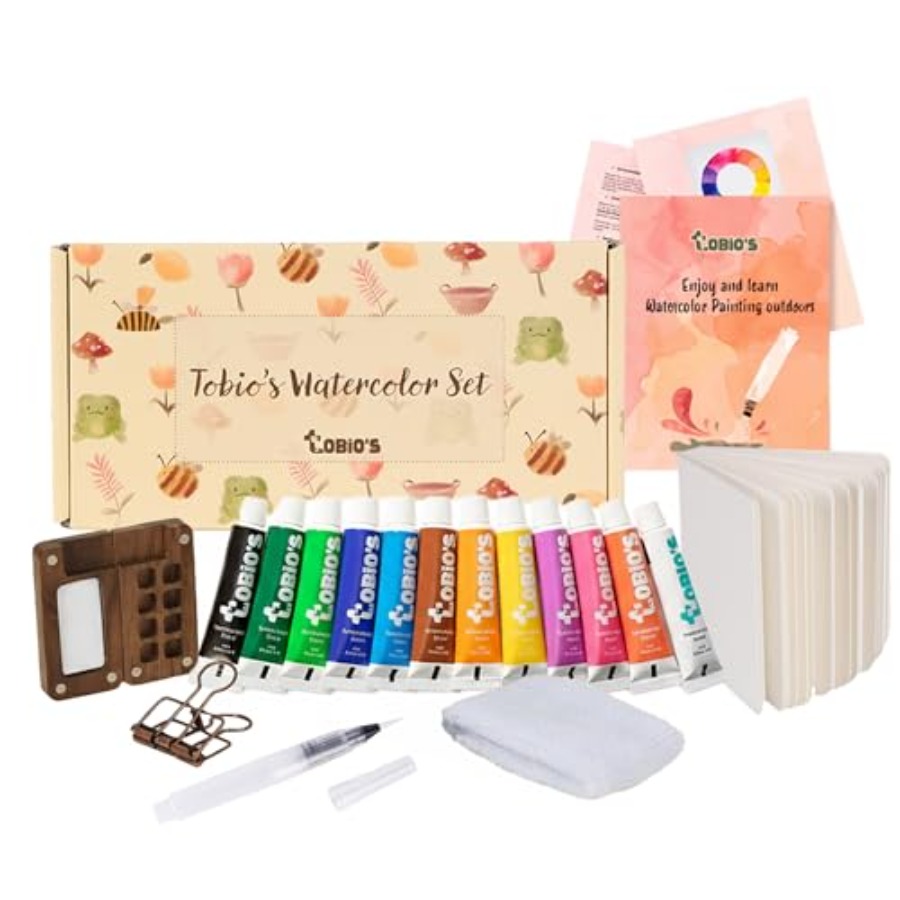 Art & Craft Qatar - Original Mini Wooden Watercolor Paint Set