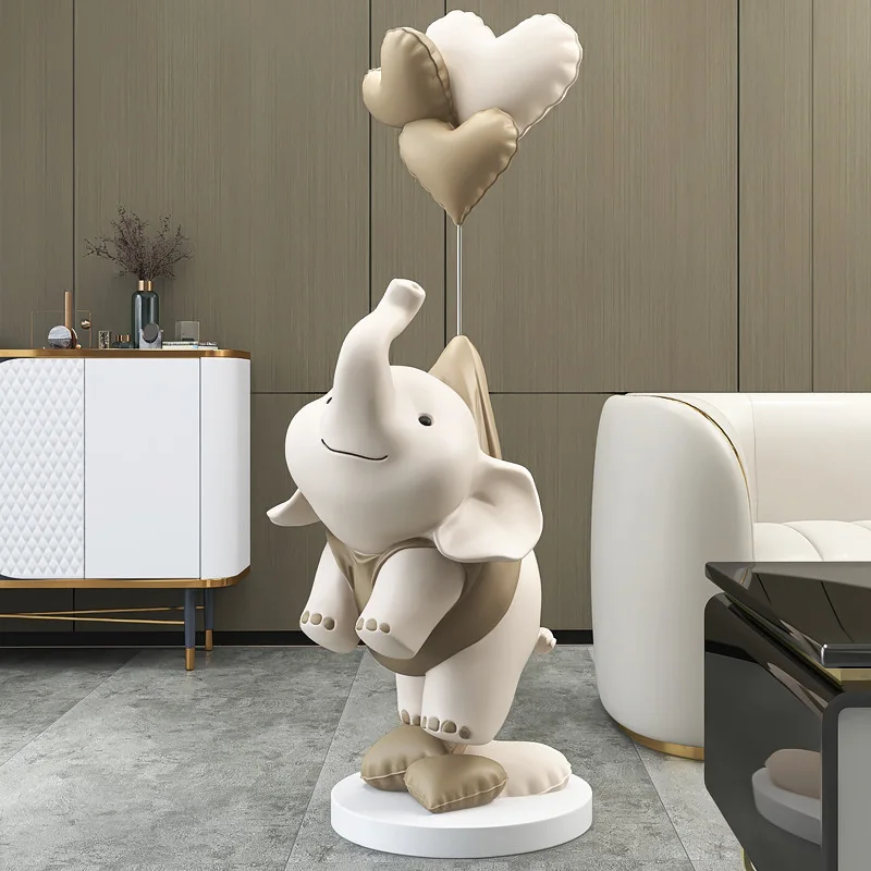 Art Craft Elephant - A Light Luxury Elephant Landing Decoration