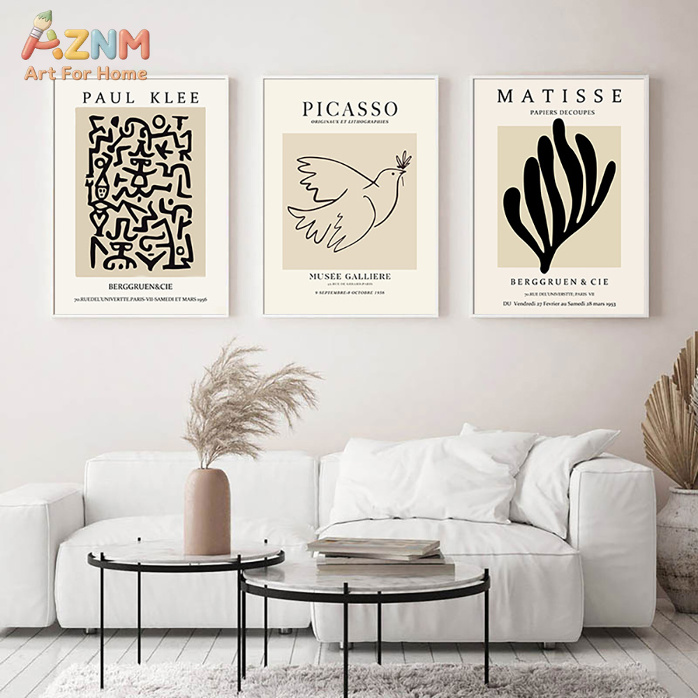 Art Craft Display - 3PCS Matisse Picasso Paul Klee Exhibition