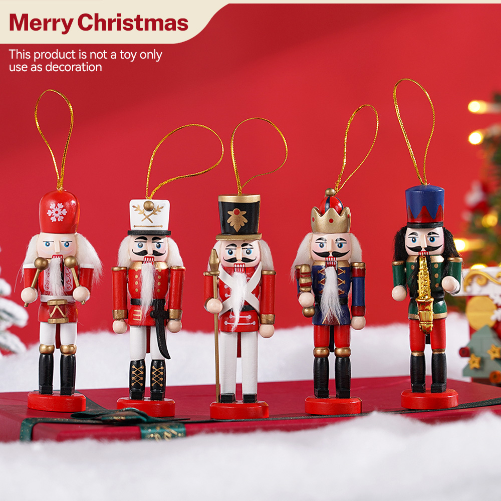Art Craft Village - 5pcs Mini Nutcracker Ornaments Set -