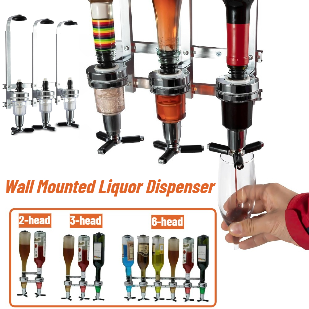 Alcohol Ink Set - 2/3/6 Bottle Wall Mounted Liquor Dispenser