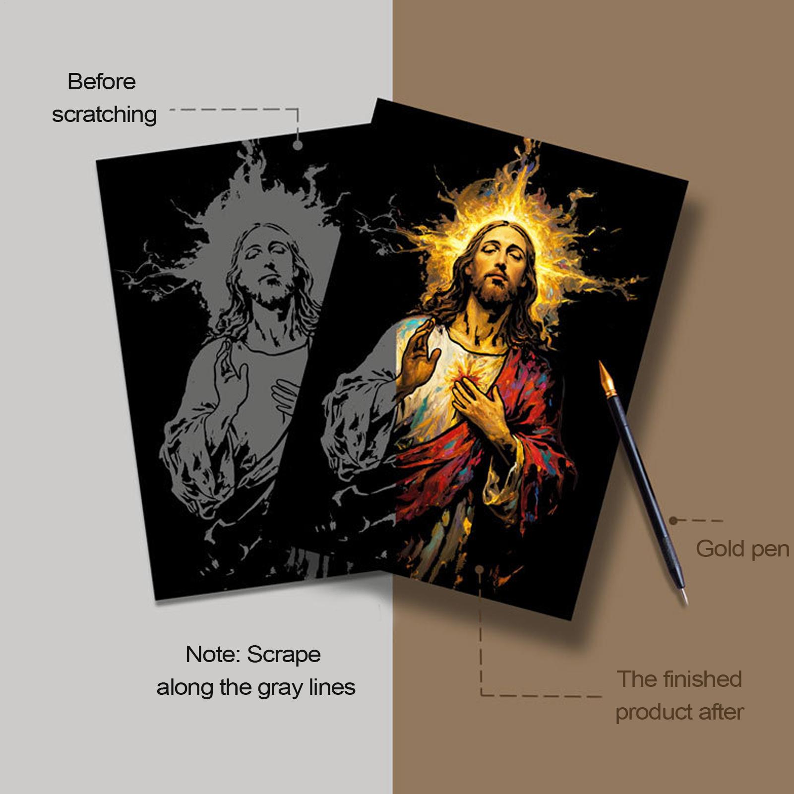 Scratch Book Jesus Scratch Pai – Art Craft 3 Year Old Bewertung und Preis