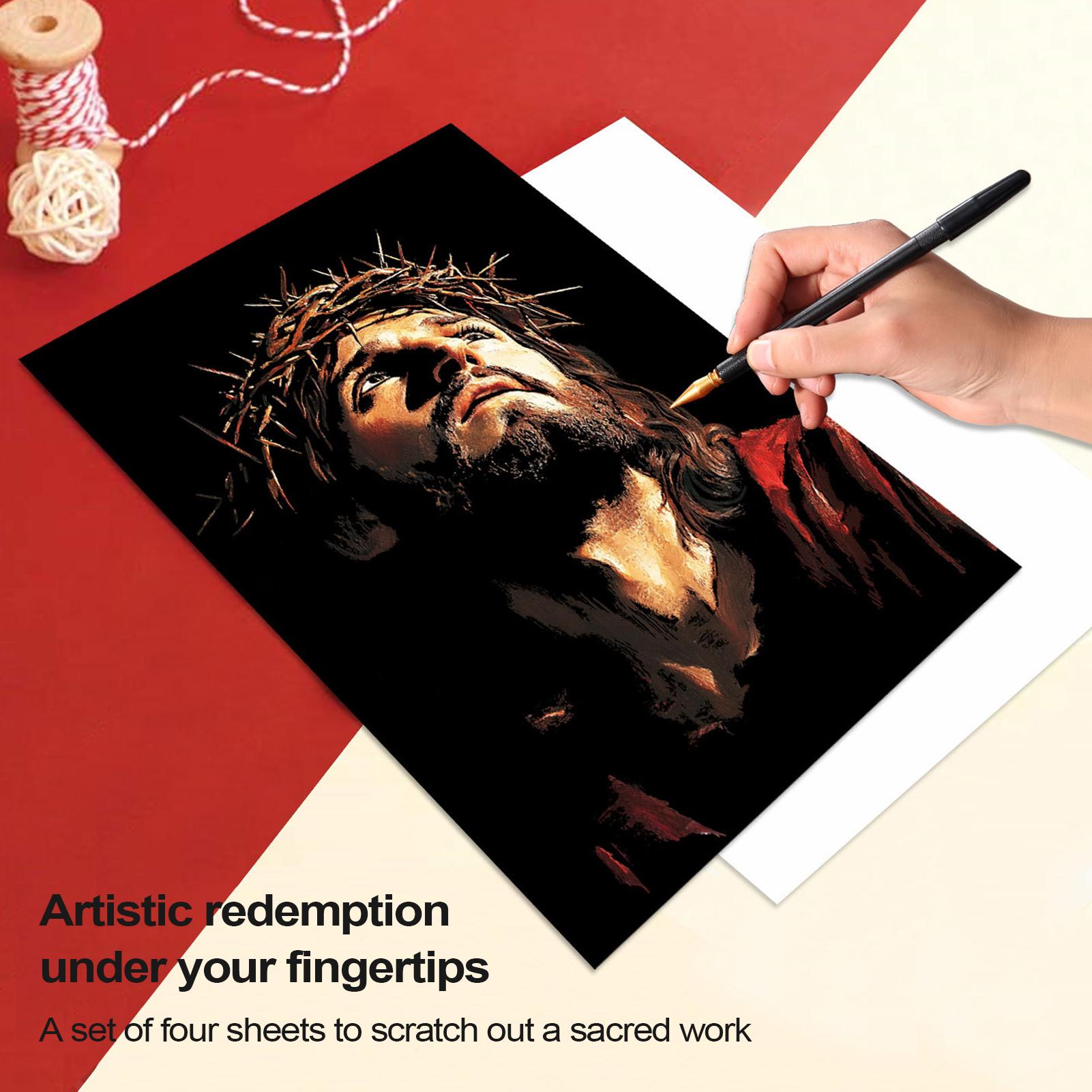 Scratch Book Jesus Scratch Pai – Art Craft 3 Year Old Bewertung und Preis