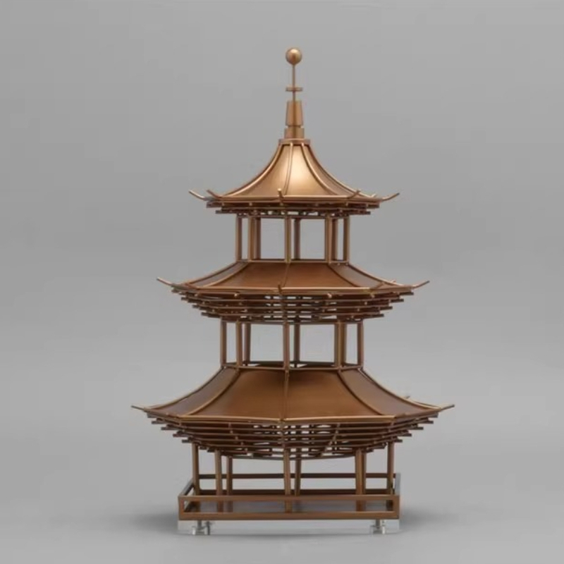 Modern Chinese Metal Ornament  – Art Craft Display Bewertung und Preis