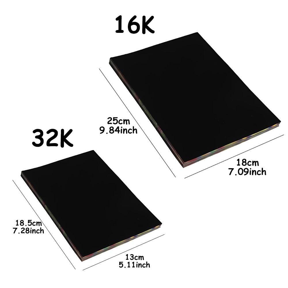 20pcs 16K/32K Rainbow Scratch  – Art Craft Rainbow Bewertung und Preis