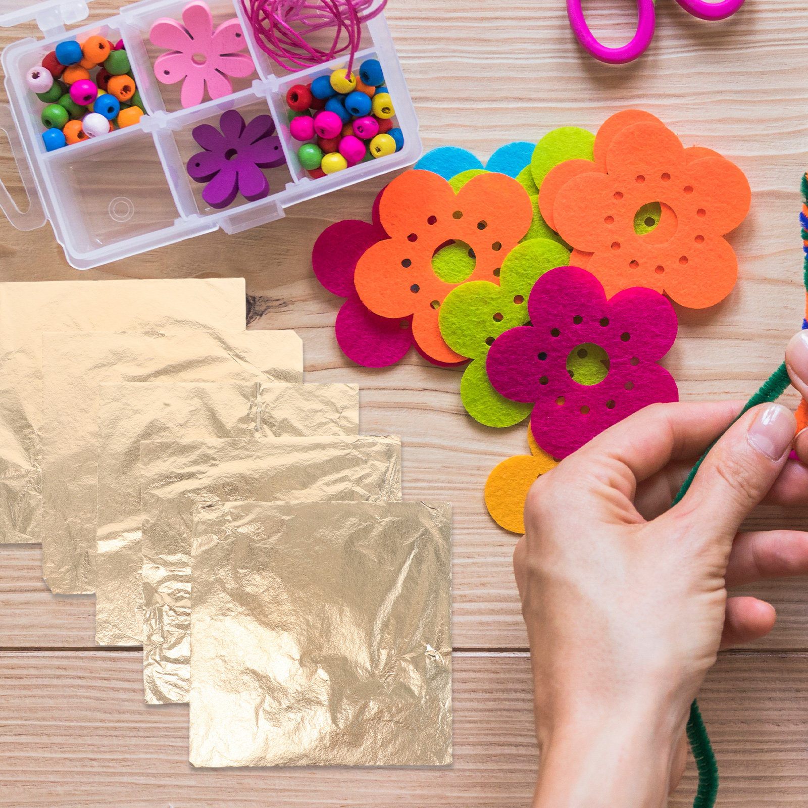100 Sheets Gold Foil Sheets 14 – Art Craft Leaves Bewertung und Preis