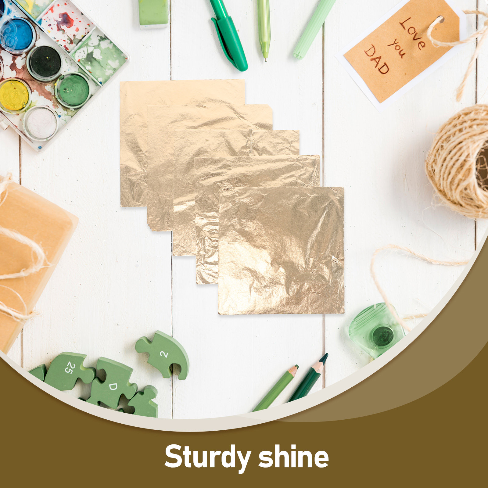 100 Sheets Gold Foil Sheets 14 – Art Craft Leaves Bewertung und Preis