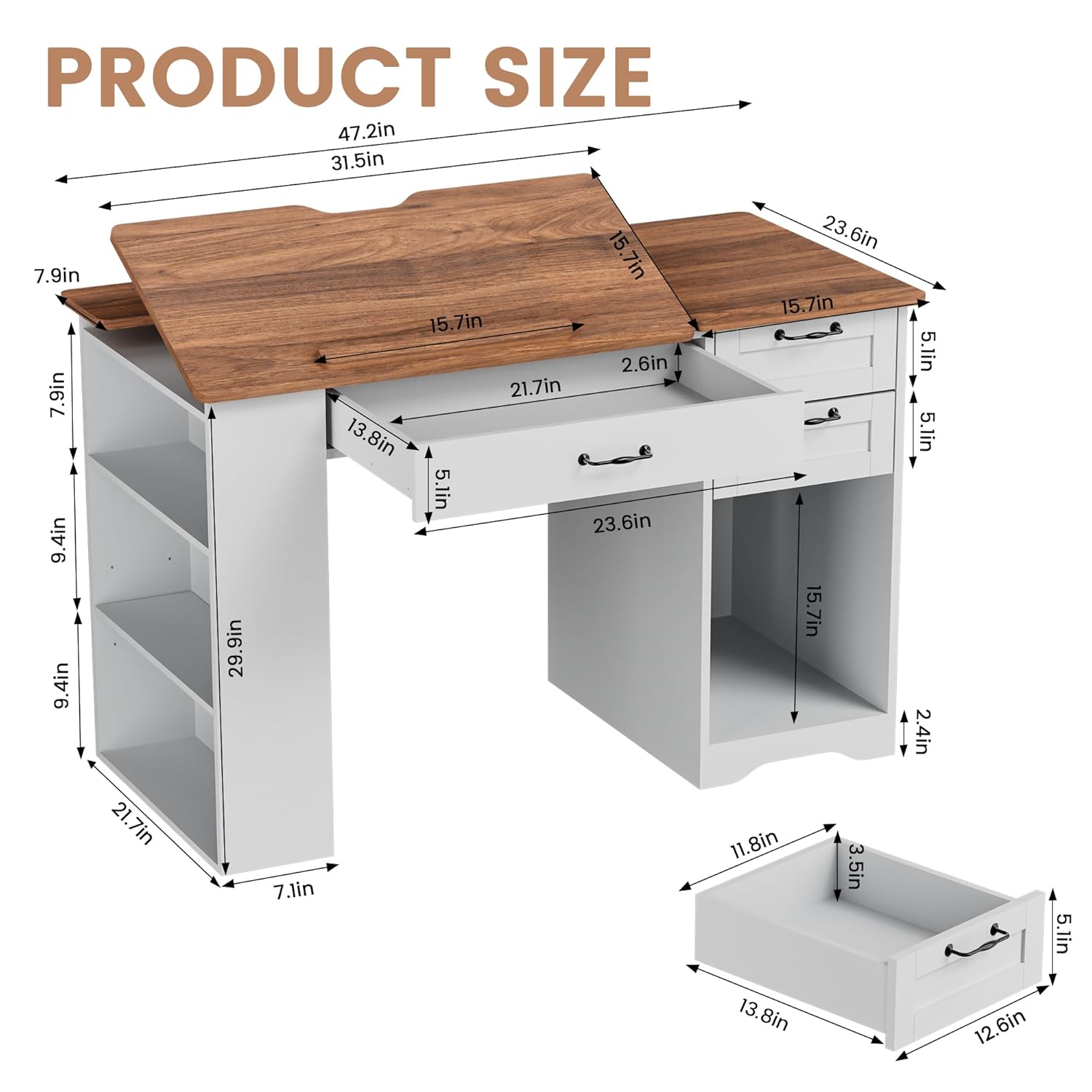 Drafting Table with Storage Ca – Art & Craft Clipart Bewertung und Preis