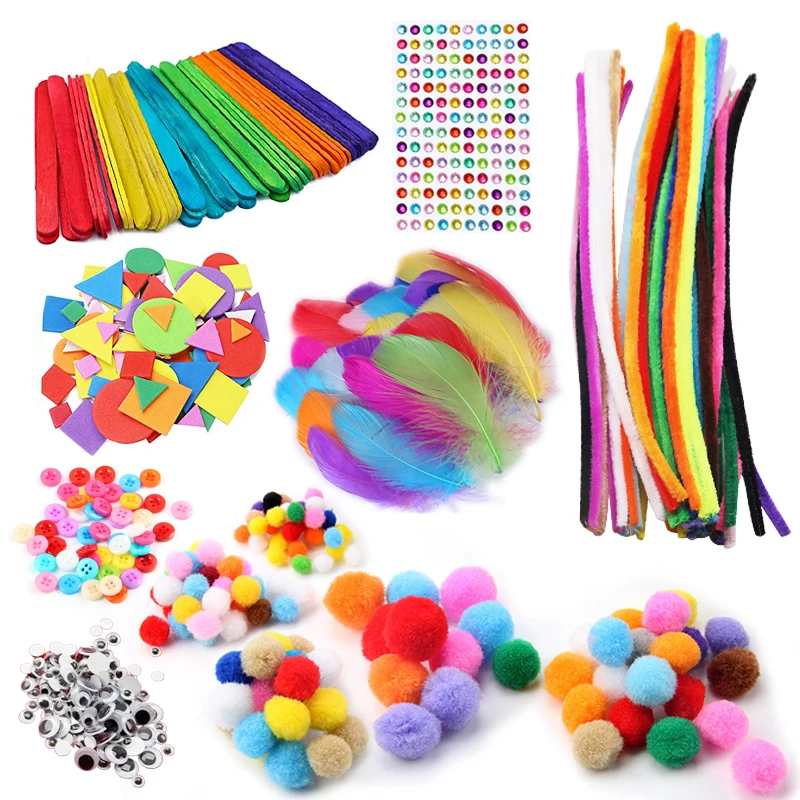 Kids Creative Plush Stick Pomp – Art Craft Rainbow Bewertung und Preis