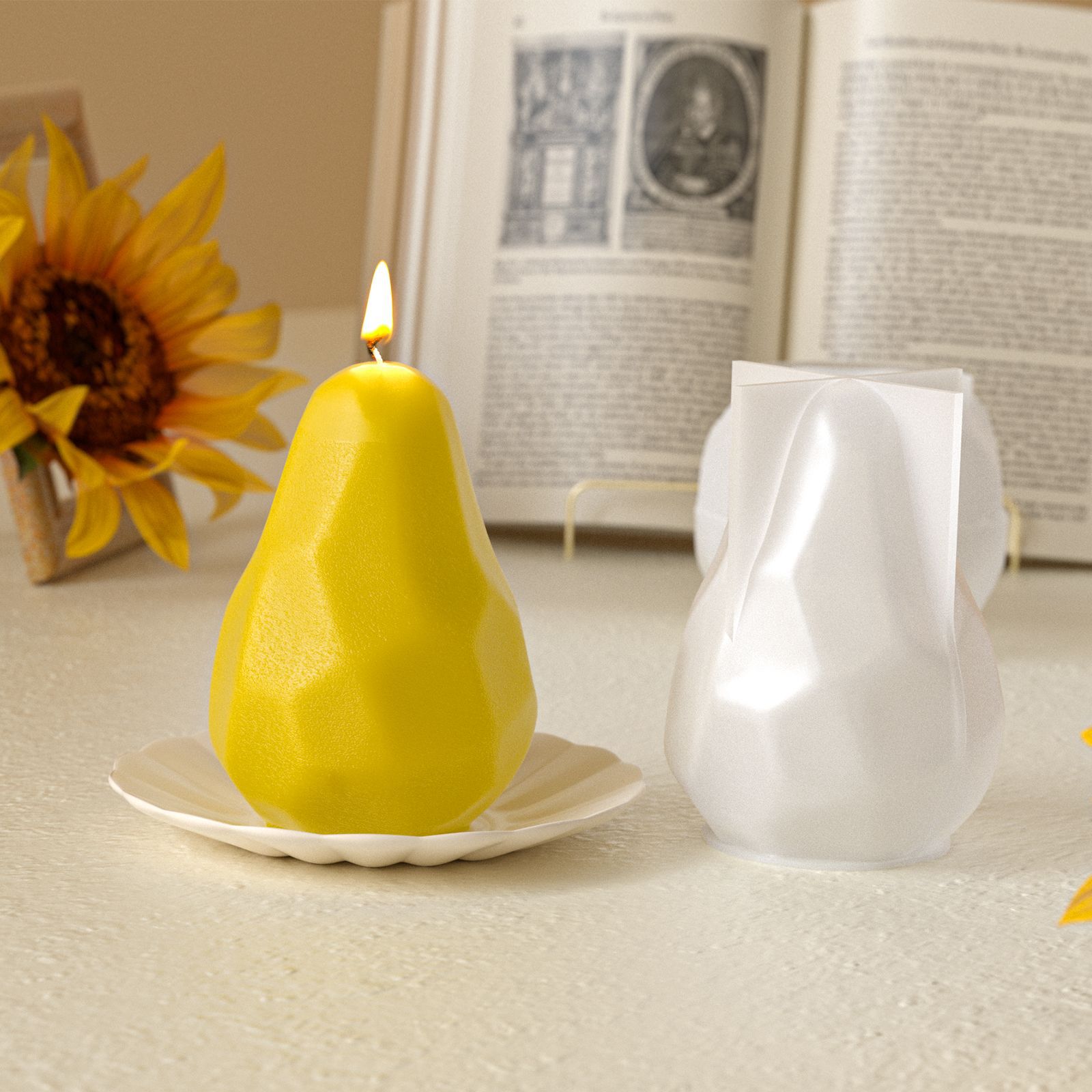 Pear Candle Mold Diamond-Cut R – Art And Craft Studio Bewertung und Preis