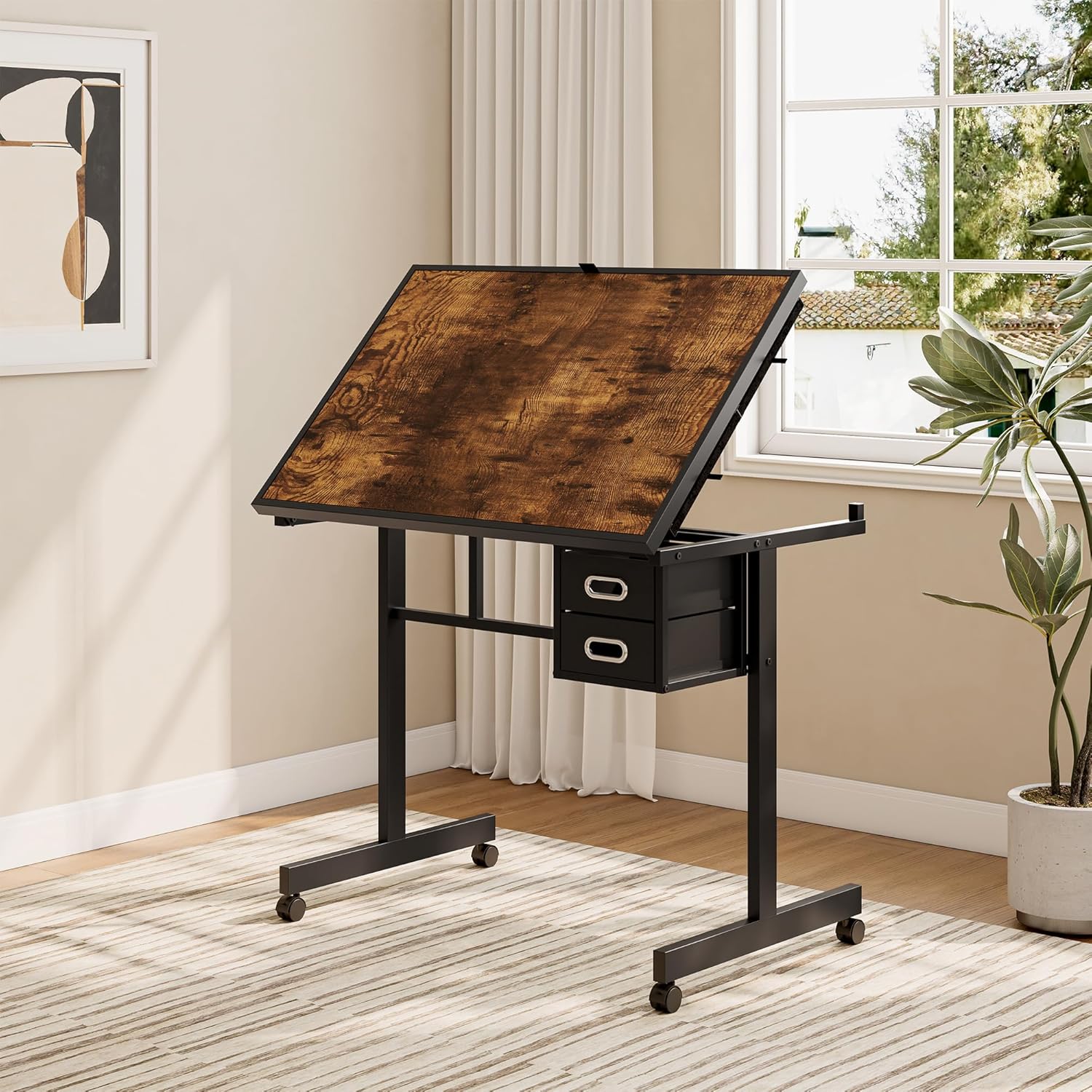 Adjustable Drafting Table with – Art And Craft Studio Bewertung und Preis