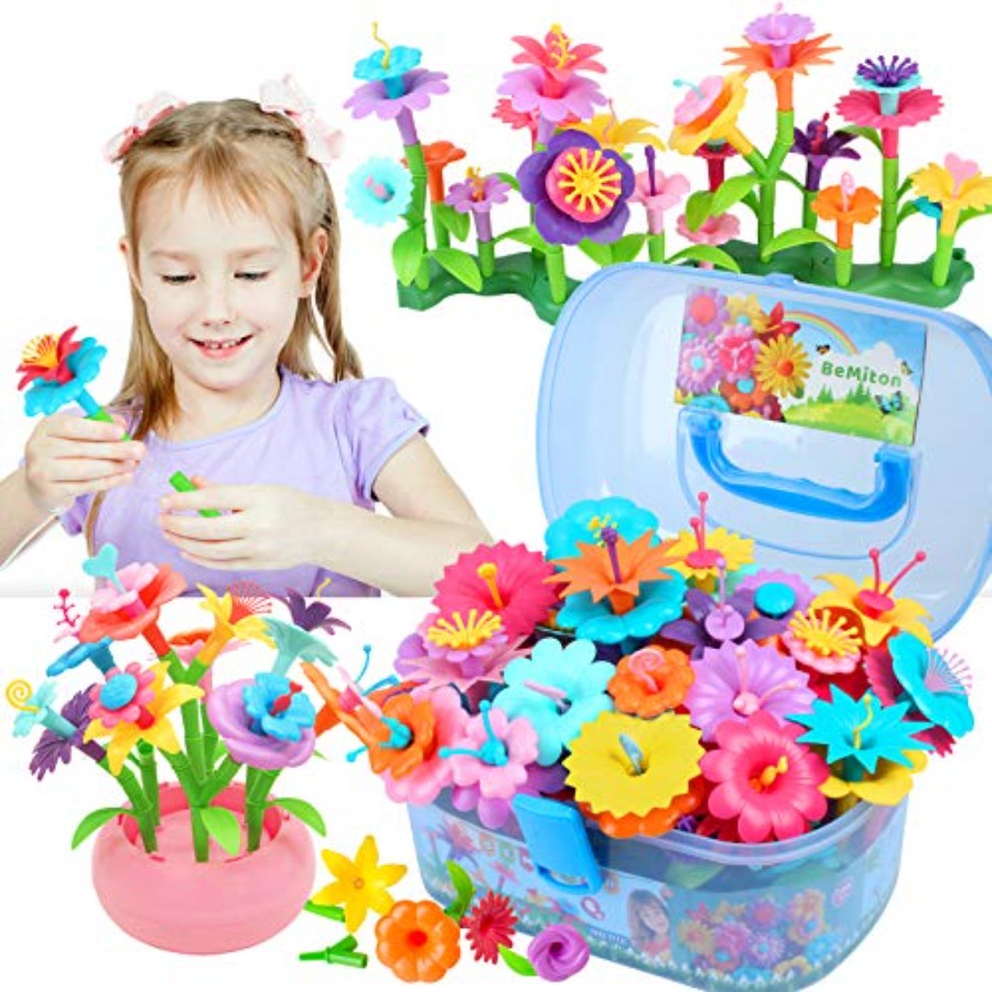 Flower Building Toy Set for Gi – Art Craft 3 Year Old Bewertung und Preis