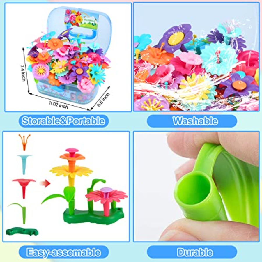 Flower Building Toy Set for Gi – Art Craft 3 Year Old Bewertung und Preis