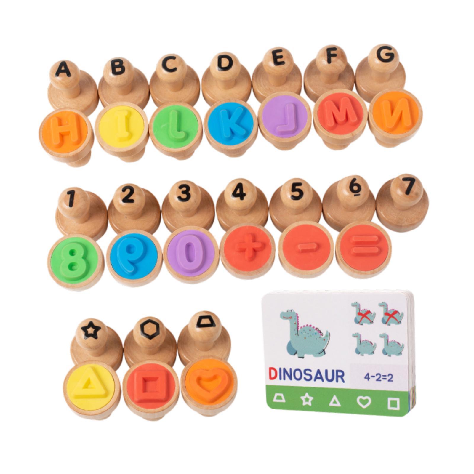 Wooden Alphabet Number Stamp E – Art Craft 5 Year Old Bewertung und Preis