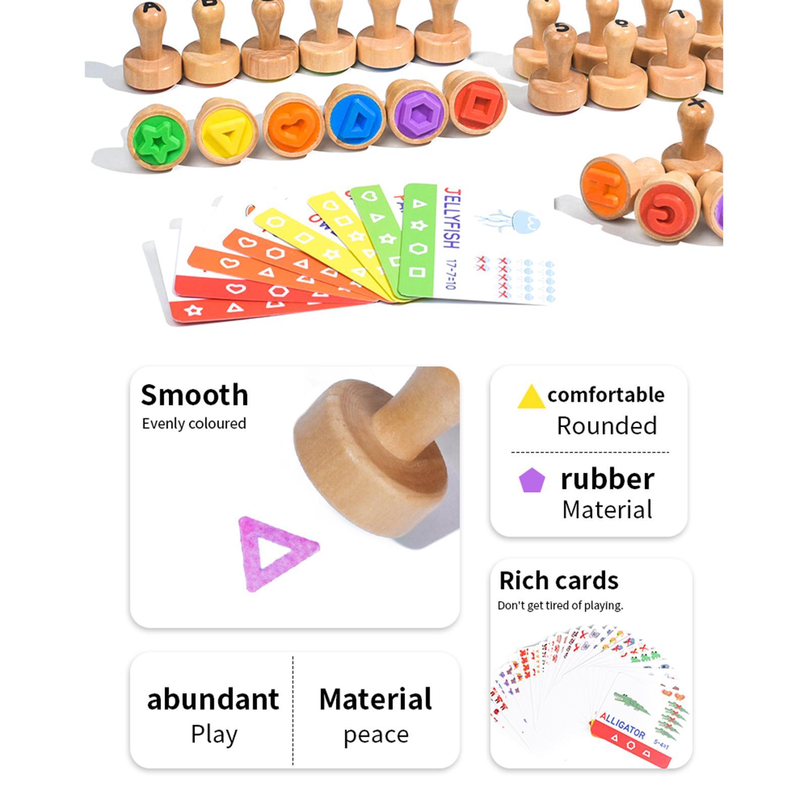 Wooden Alphabet Number Stamp E – Art Craft 5 Year Old Bewertung und Preis