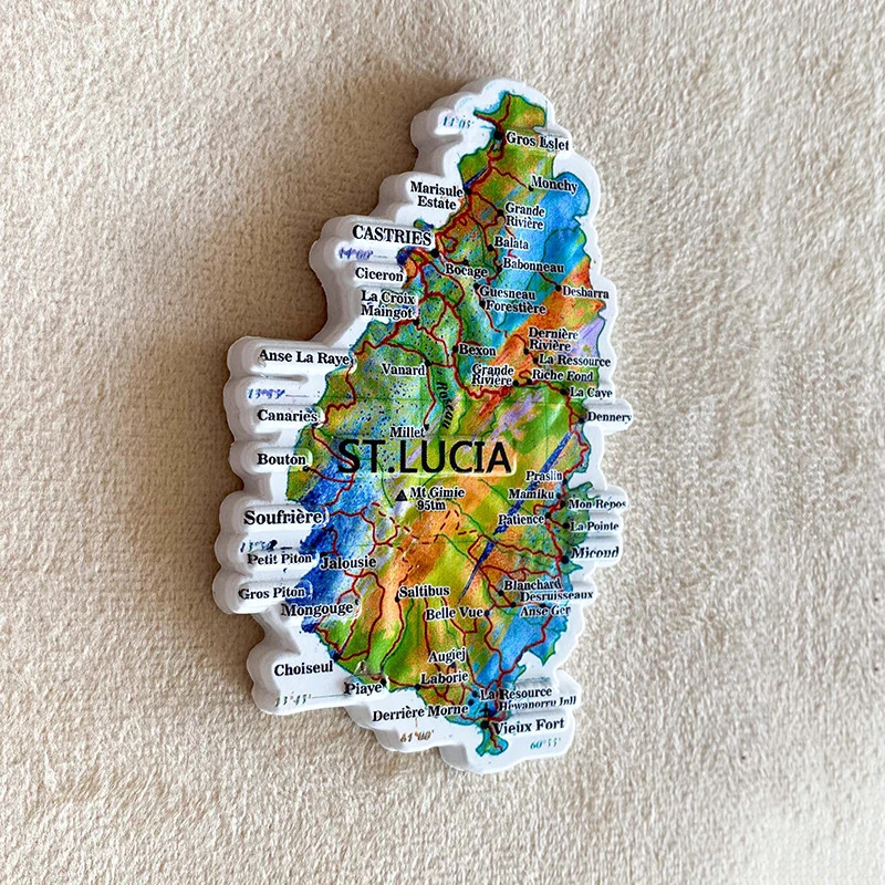 1pc, Saint Lucia travel Souven – Art Craft Magnet Bewertung und Preis