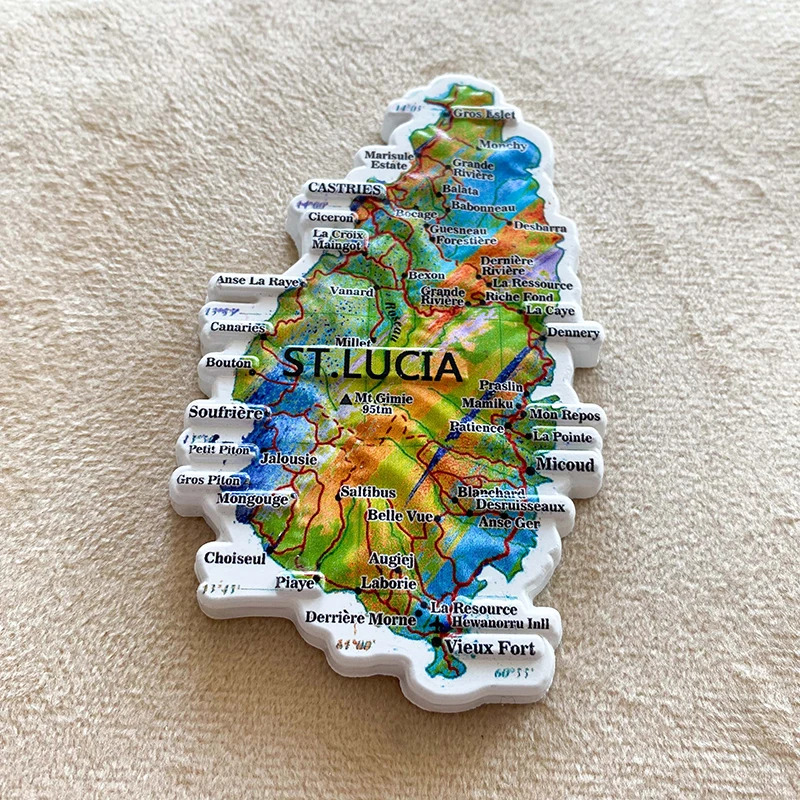 1pc, Saint Lucia travel Souven – Art Craft Magnet Bewertung und Preis