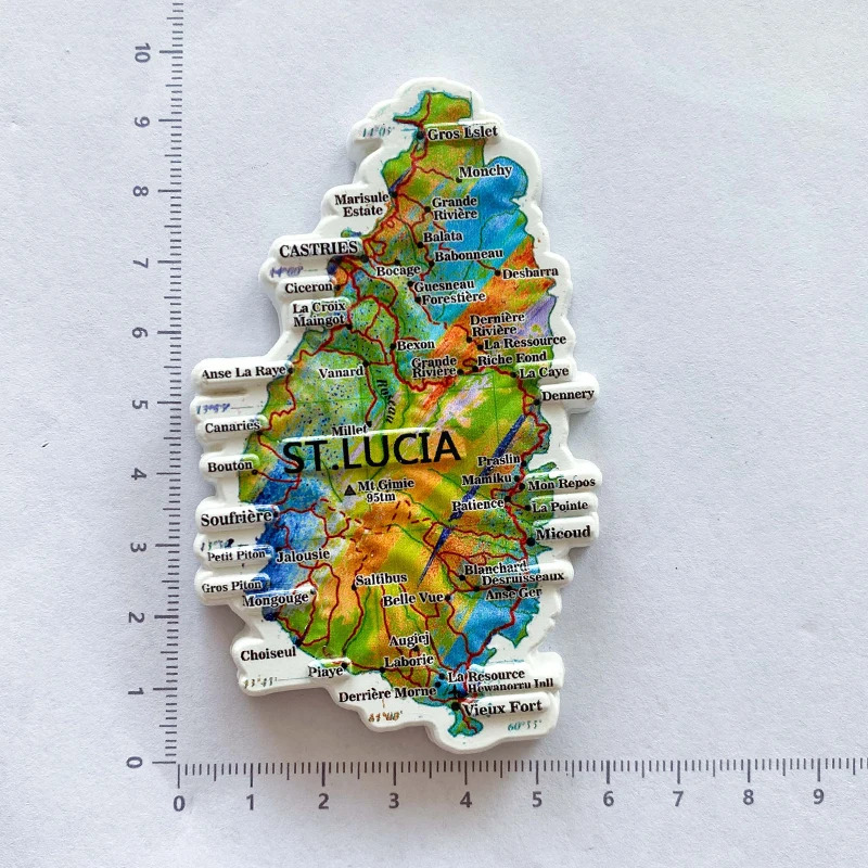 1pc, Saint Lucia travel Souven – Art Craft Magnet Bewertung und Preis