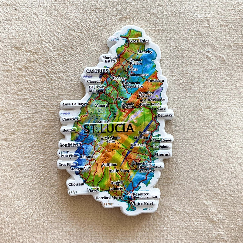 1pc, Saint Lucia travel Souven – Art Craft Magnet Bewertung und Preis