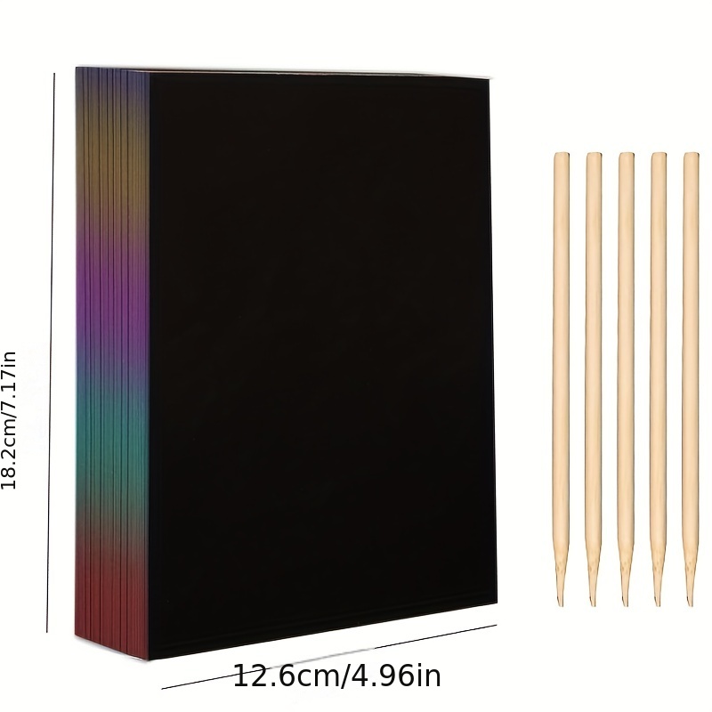 50 pcs Scratch Paper Kids Rain – Art Craft Rainbow Bewertung und Preis