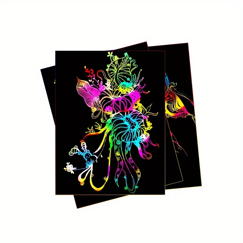 50 pcs Scratch Paper Kids Rain – Art Craft Rainbow Bewertung und Preis