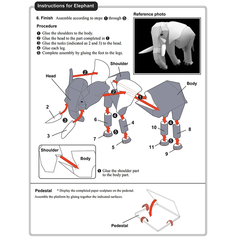 African Elephant Origami Art M – Art Craft Elephant Bewertung und Preis