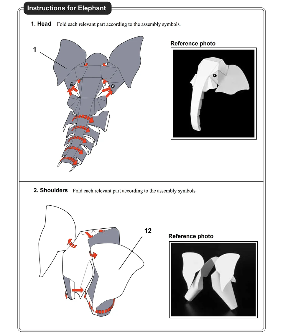 African Elephant Origami Art M – Art Craft Elephant Bewertung und Preis
