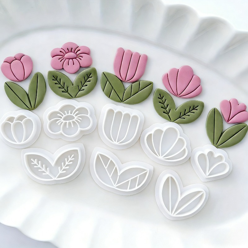 8Pcs Floral Leaf Polymer Clay  – Art Craft Leaves Bewertung und Preis