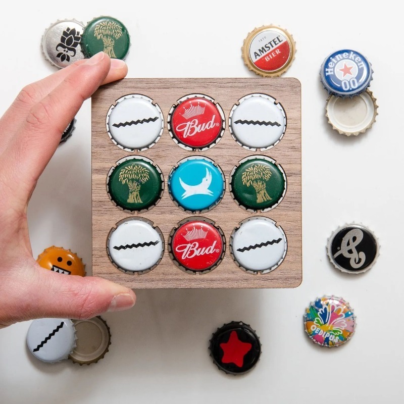 Wood Beer Cap Collector Coaste – Art Craft Display Bewertung und Preis