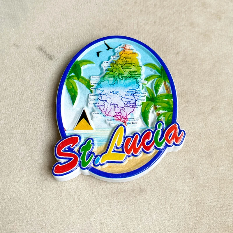 Saint Lucia tourist Souvenirs  – Art Craft Magnet Bewertung und Preis