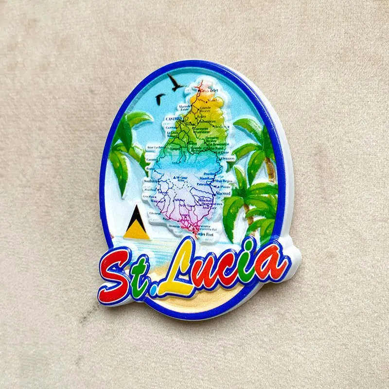 Saint Lucia tourist Souvenirs  – Art Craft Magnet Bewertung und Preis