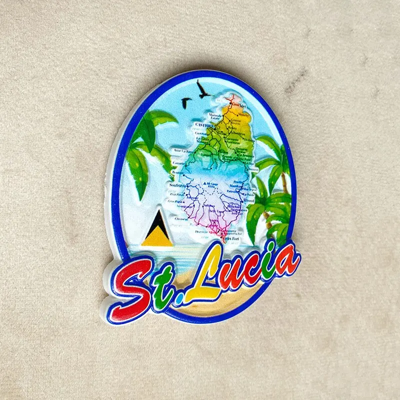 Saint Lucia tourist Souvenirs  – Art Craft Magnet Bewertung und Preis