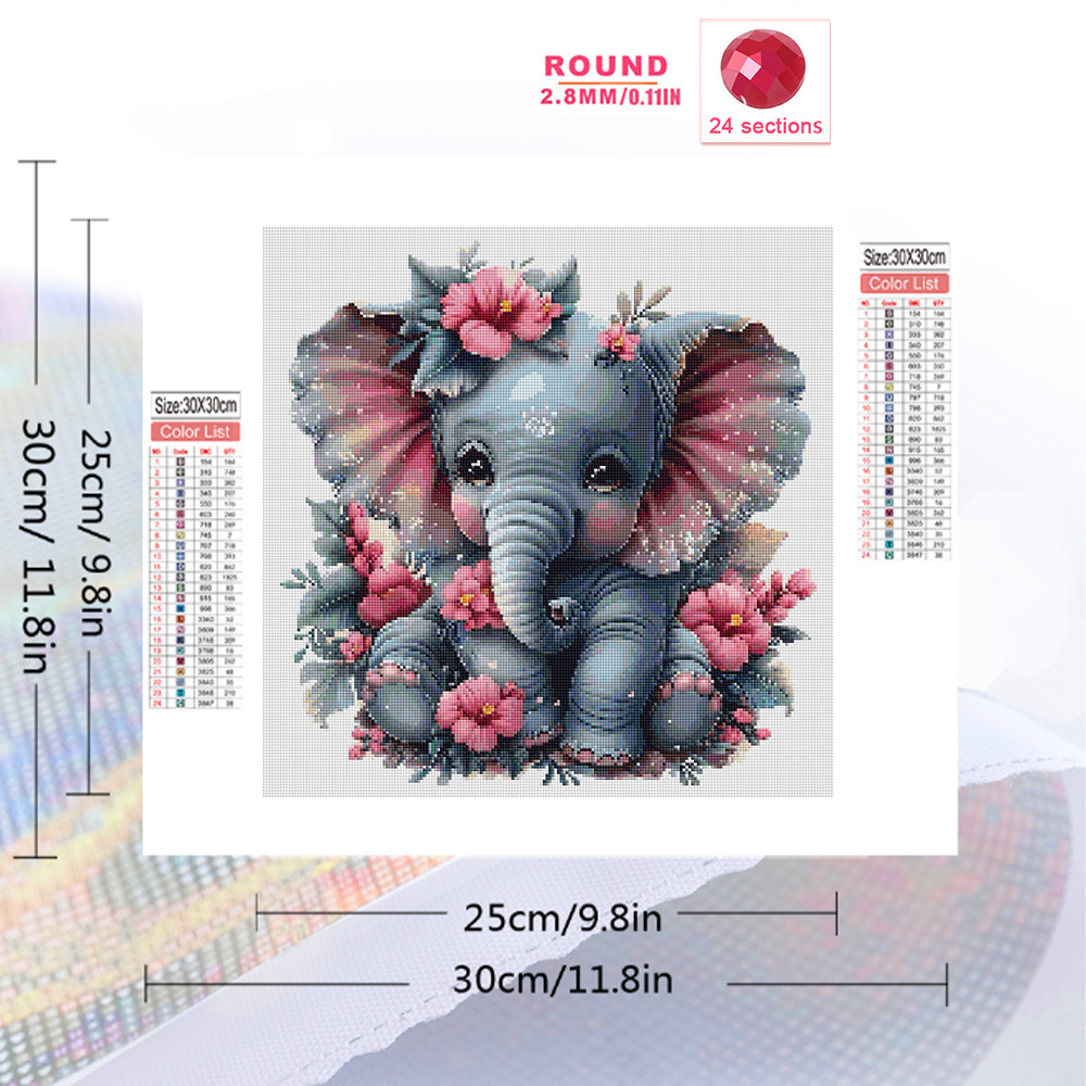 HUACAN Diamond Painting Animal – Art Craft Elephant Bewertung und Preis