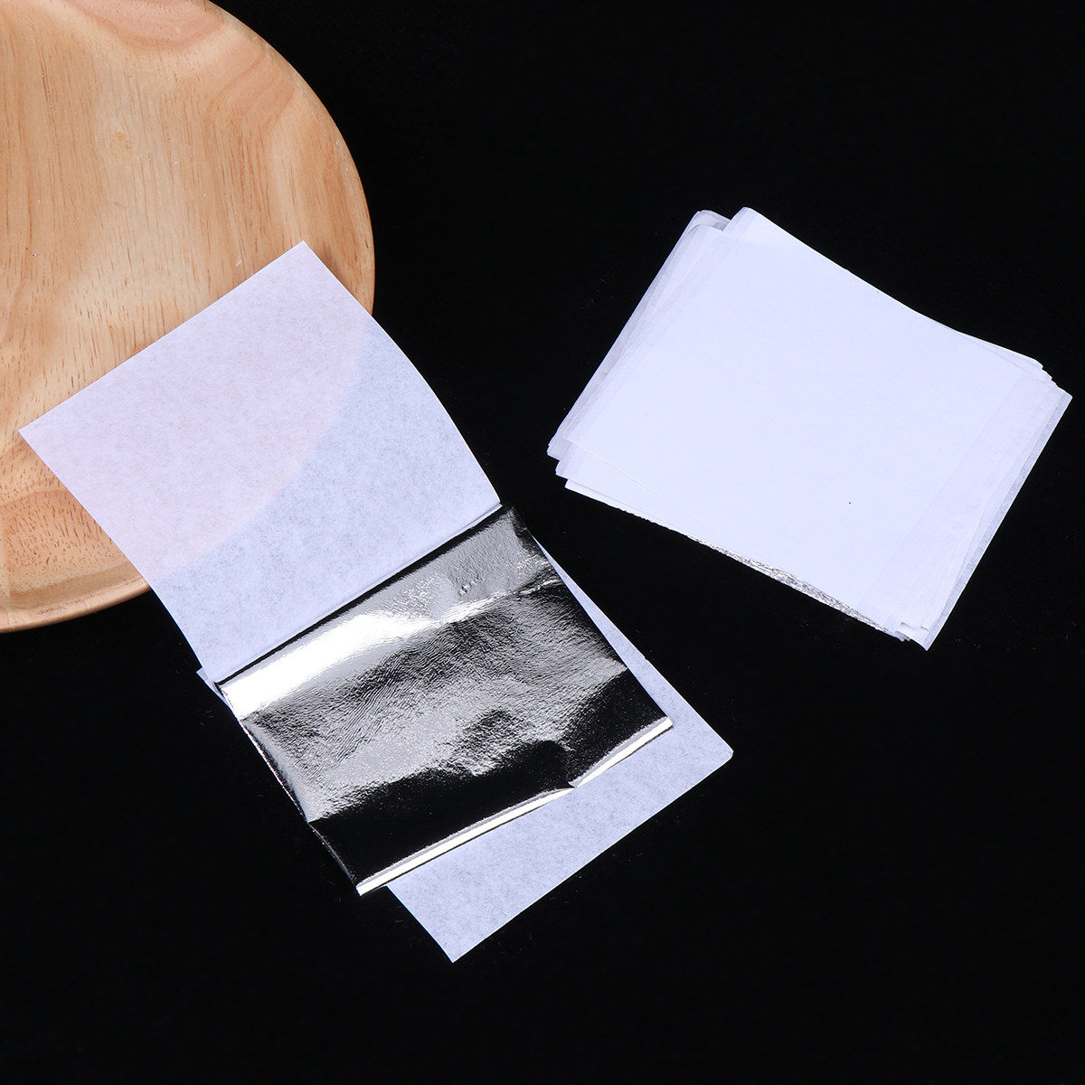 100 Sheets 9x9cm Imitation Sil – Art Craft Leaves Bewertung und Preis
