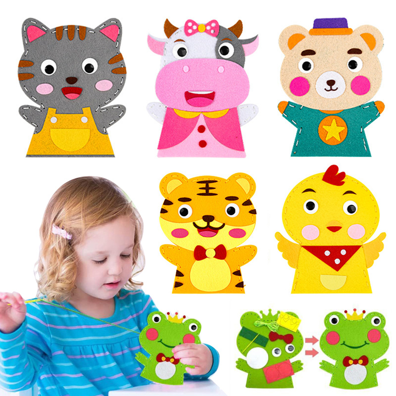Cute Cartoon Animal Hand Puppe – Art Craft 3 Year Old Bewertung und Preis