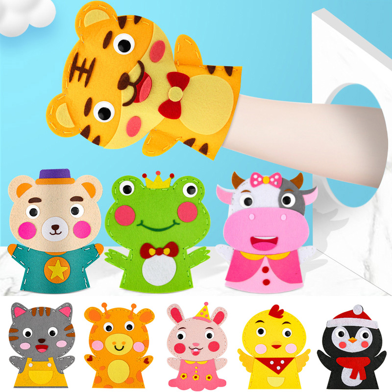 Cute Cartoon Animal Hand Puppe – Art Craft 3 Year Old Bewertung und Preis