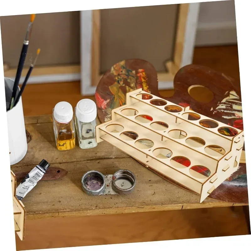 Wooden Paint Rack Organizer fo – Art Craft Display Bewertung und Preis