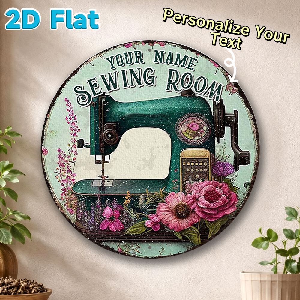 Custom Name Sewing Room Round  – Art Craft Names Bewertung und Preis