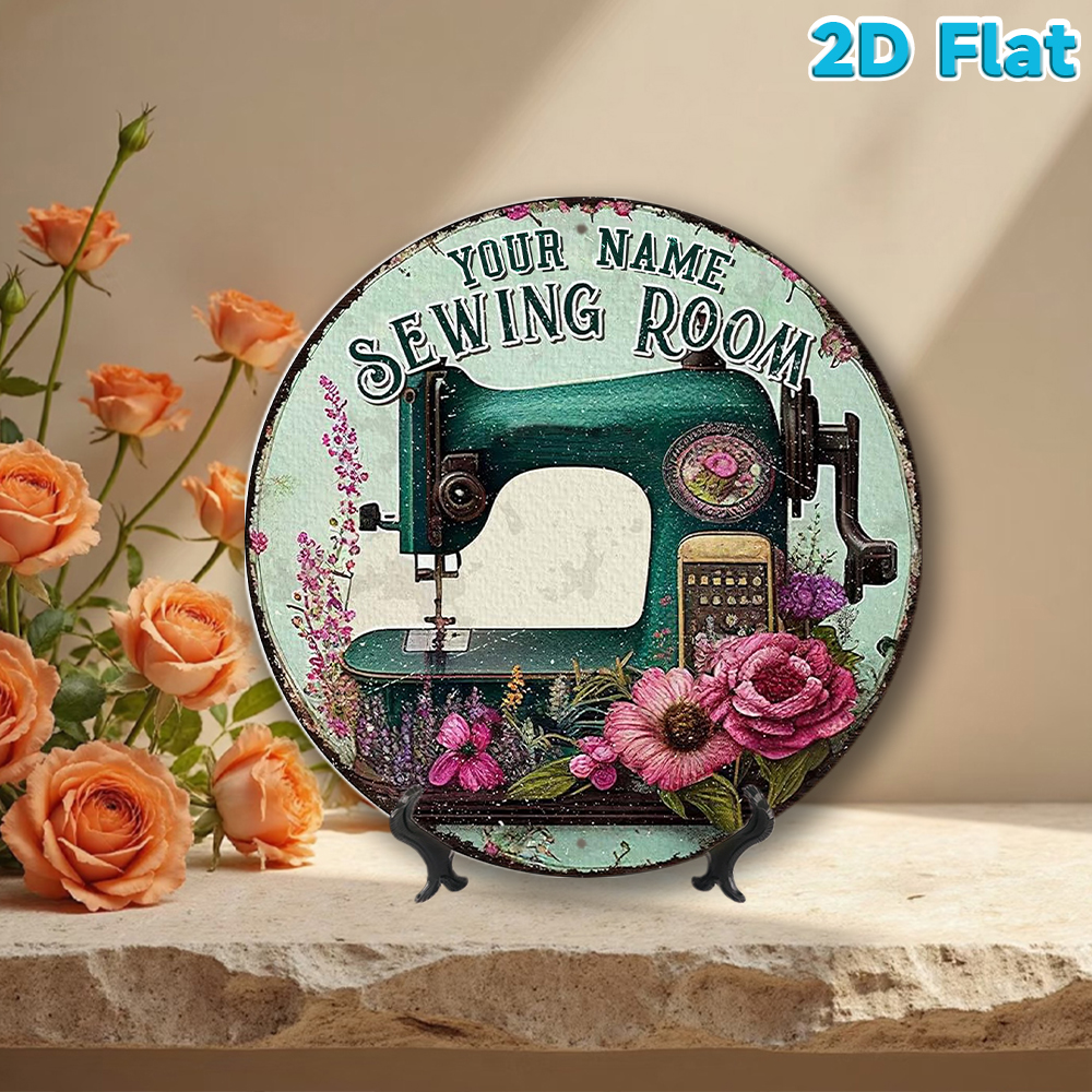 Custom Name Sewing Room Round  – Art Craft Names Bewertung und Preis