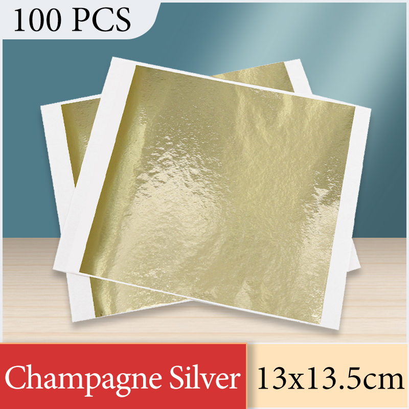 13x13.5cm Champagne Silver Foi – Art Craft Leaves Bewertung und Preis