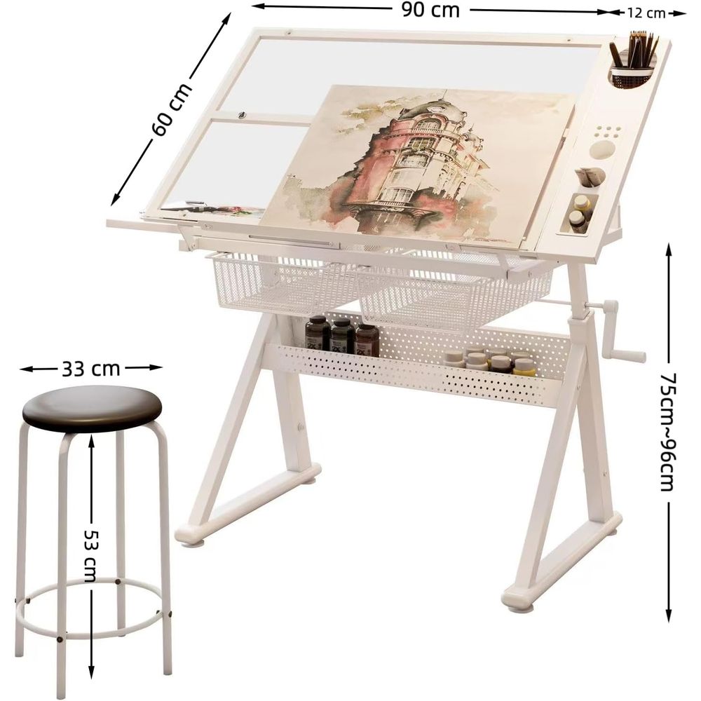 Adjustable Art Desk with Tempe – Art & Craft Qatar Bewertung und Preis