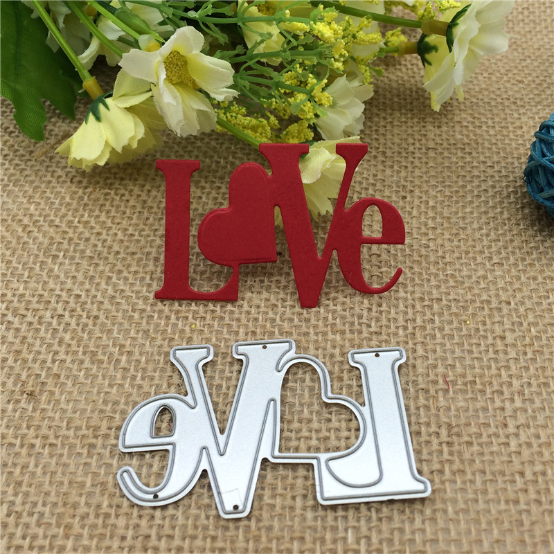 Craft Dies Cut Love Metal sten – Stencil Cutting Plotter Bewertung und Preis