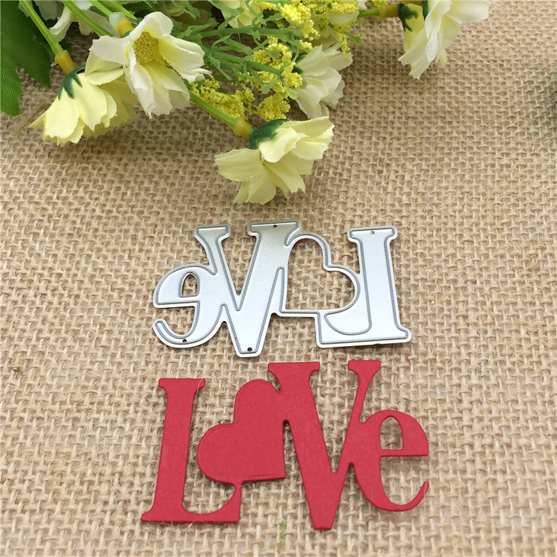 Craft Dies Cut Love Metal sten – Stencil Cutting Plotter Bewertung und Preis