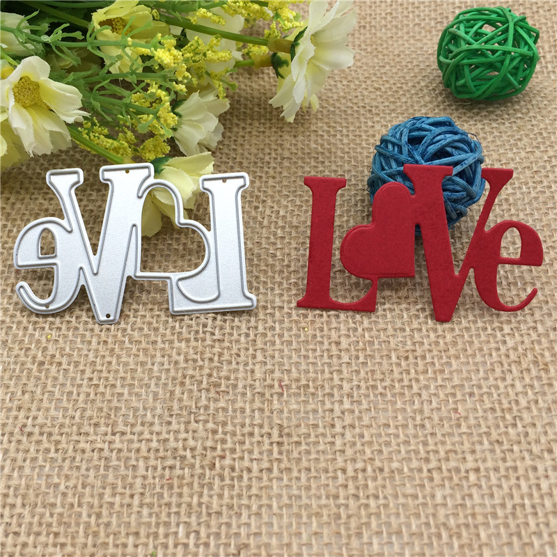 Craft Dies Cut Love Metal sten – Stencil Cutting Plotter Bewertung und Preis