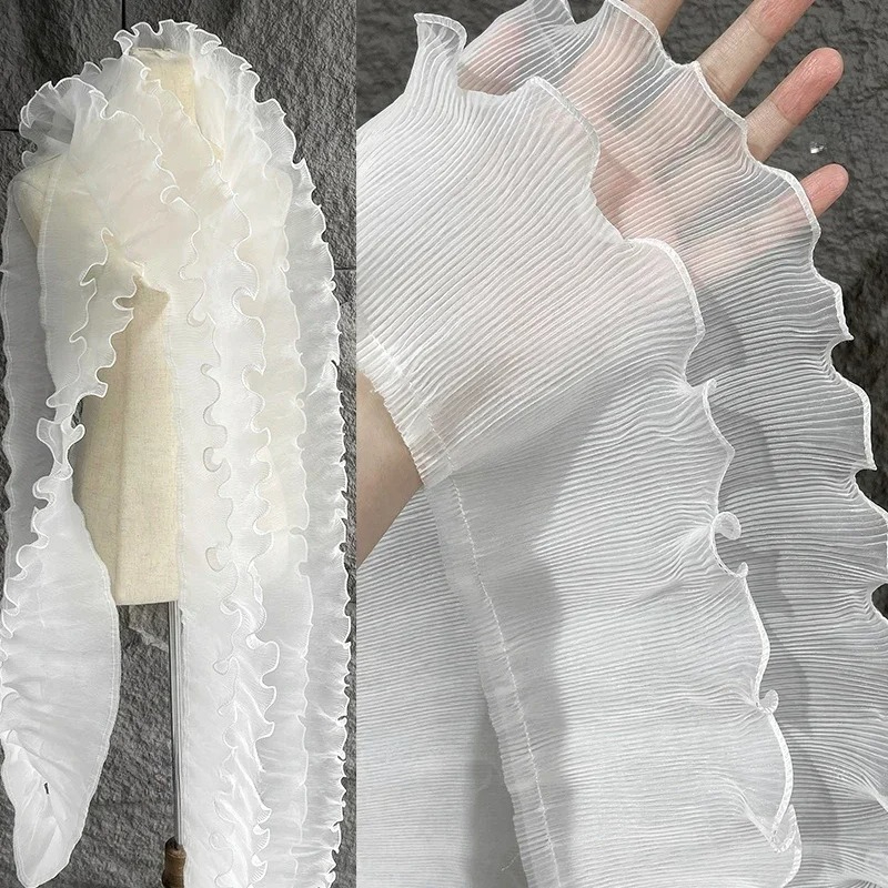 Mist Lace Fabric Pleated Textu – Art Craft Upholstery Bewertung und Preis