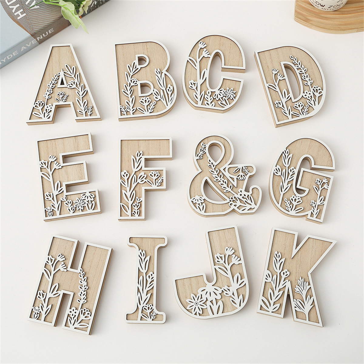 1Pcs Raw Wood White Engrave 26 – Art Craft Names Bewertung und Preis
