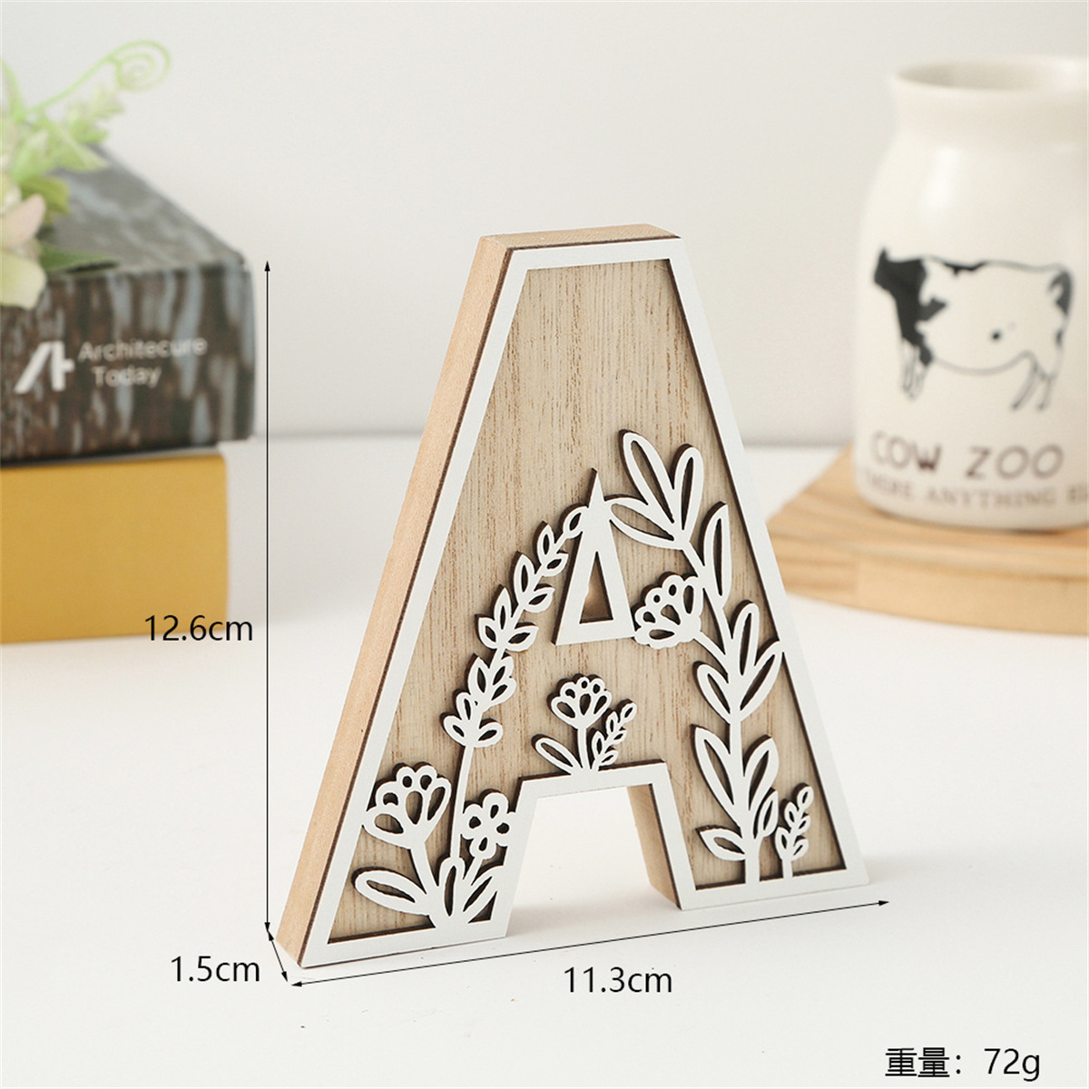 1Pcs Raw Wood White Engrave 26 – Art Craft Names Bewertung und Preis