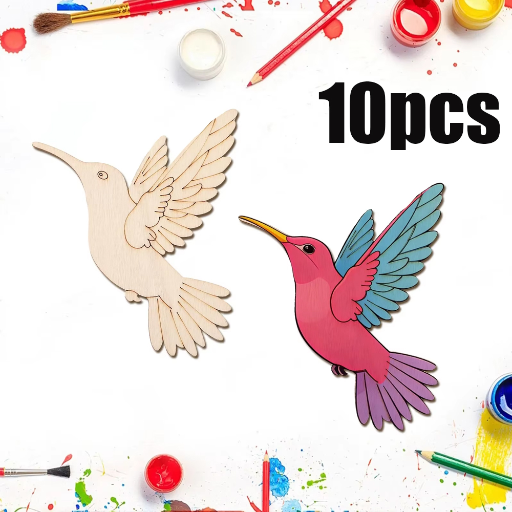 10pcs Unfinished Wood Animal B – Art & Craft Qatar Bewertung und Preis
