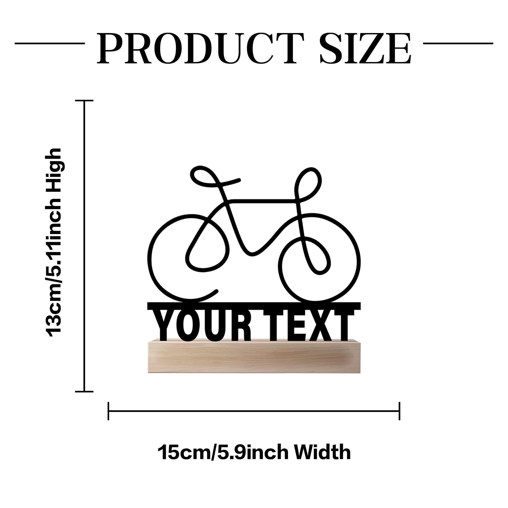 1pc Simple bicycle bike Custom – Art Craft Names Bewertung und Preis
